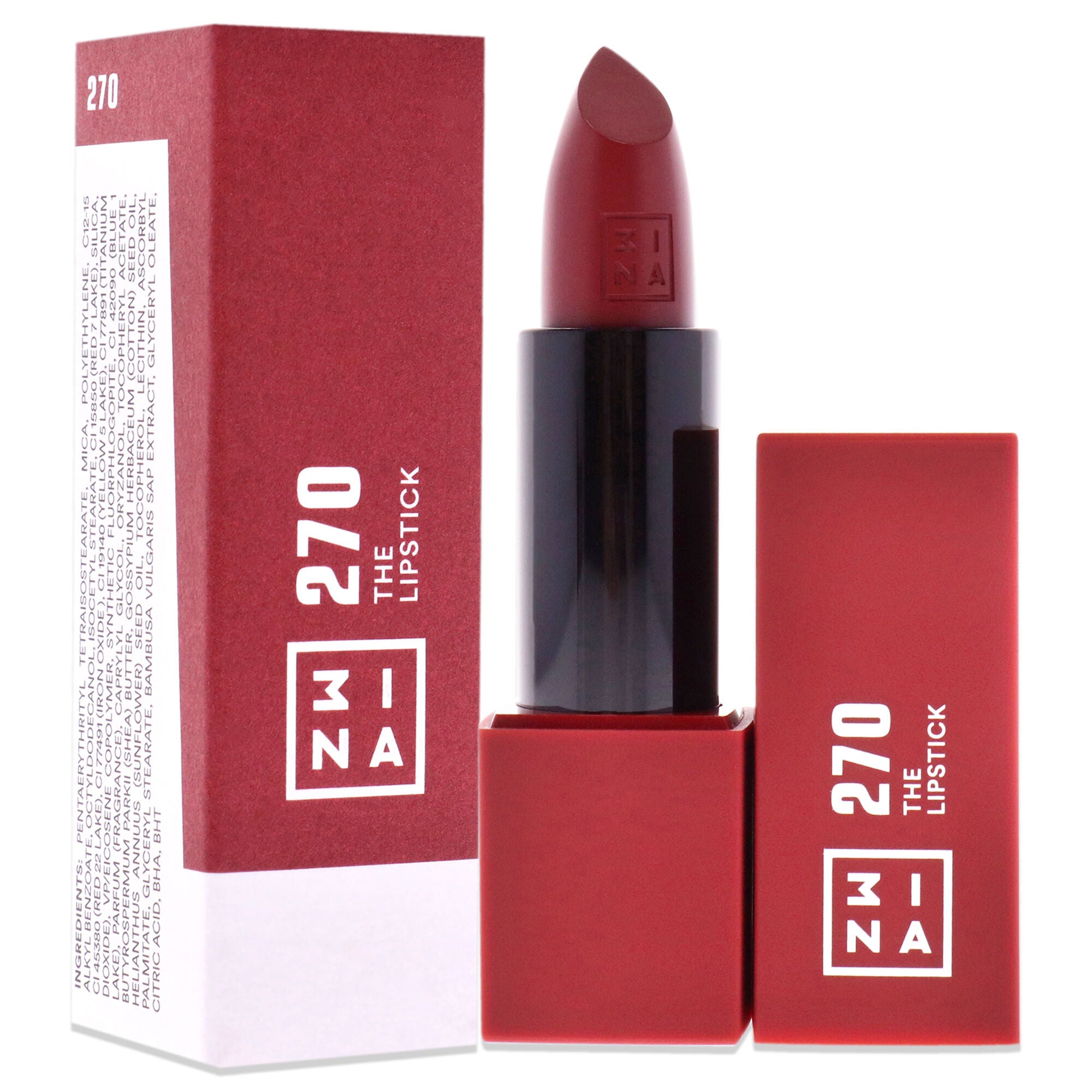 The Lipstick - 270 Wine Red by 3INA for Women - 0.16 oz Lipstick, , alternate image number 6