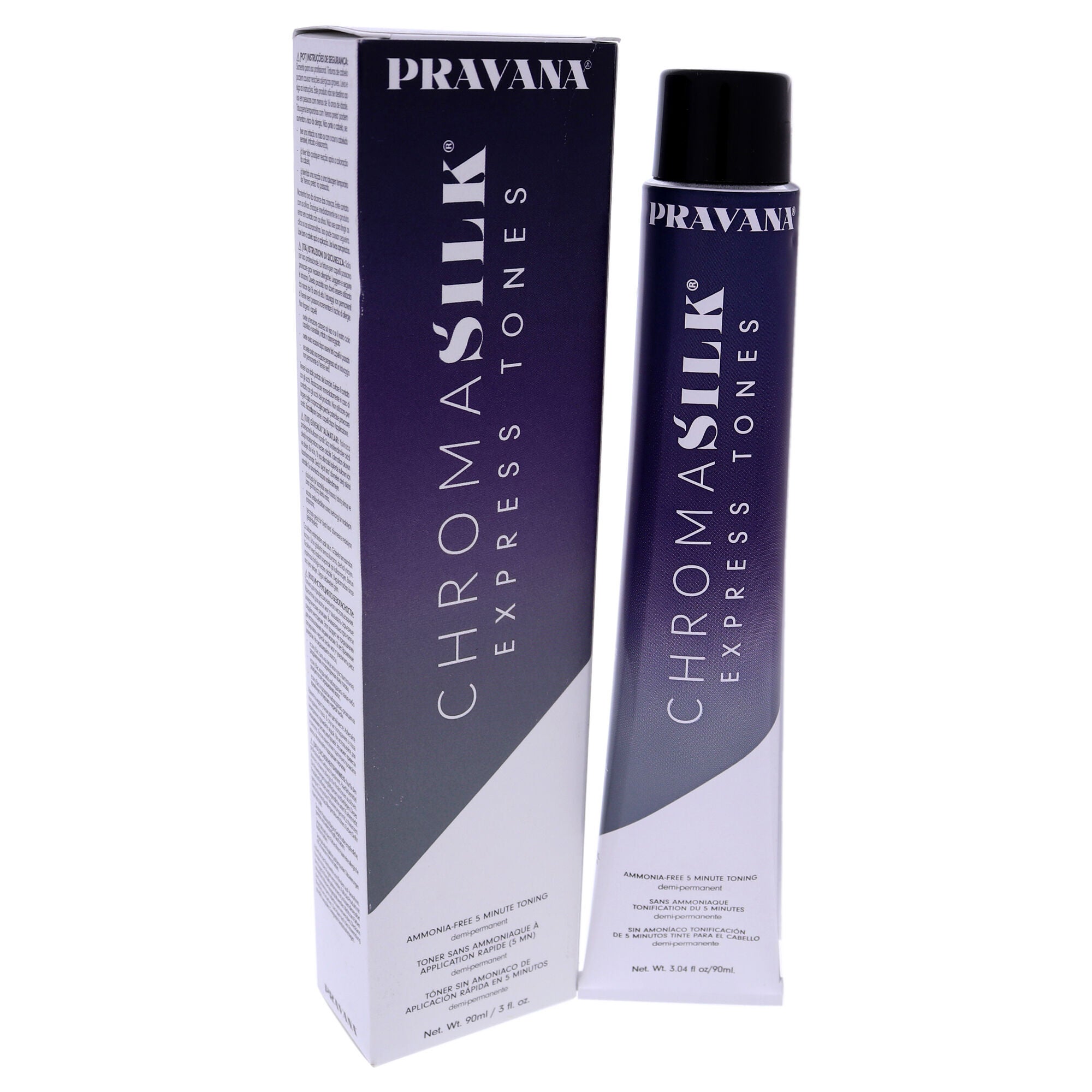 ChromaSilk Express Tones - Dark Neutral Ash by Pravana for Unisex - 3 oz Hair Color, , alternate image number 7