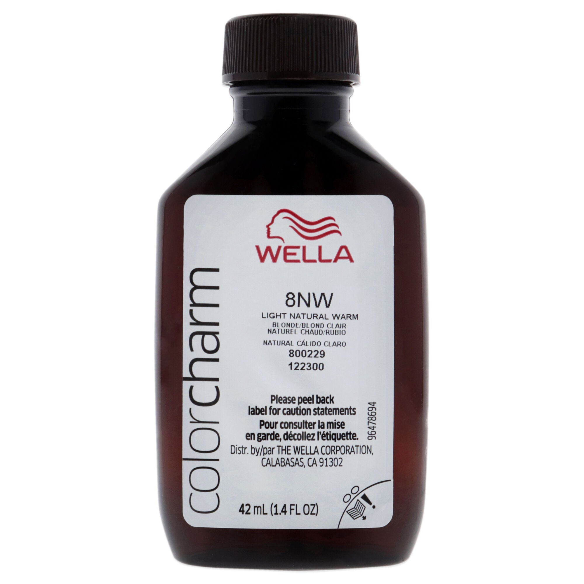 Color Charm Permanent Liquid Hair Color - 8NW Light Natural Warm Blonde by Wella for Unisex - 1.42 oz Hair Color, See Description, alternate image number 4