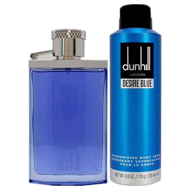 Desire Blue by Alfred Dunhill for Men - 2 Pc Gift Set 3.4oz EDT Spray, 6oz Deodorant Spray, NA, alternate image number null