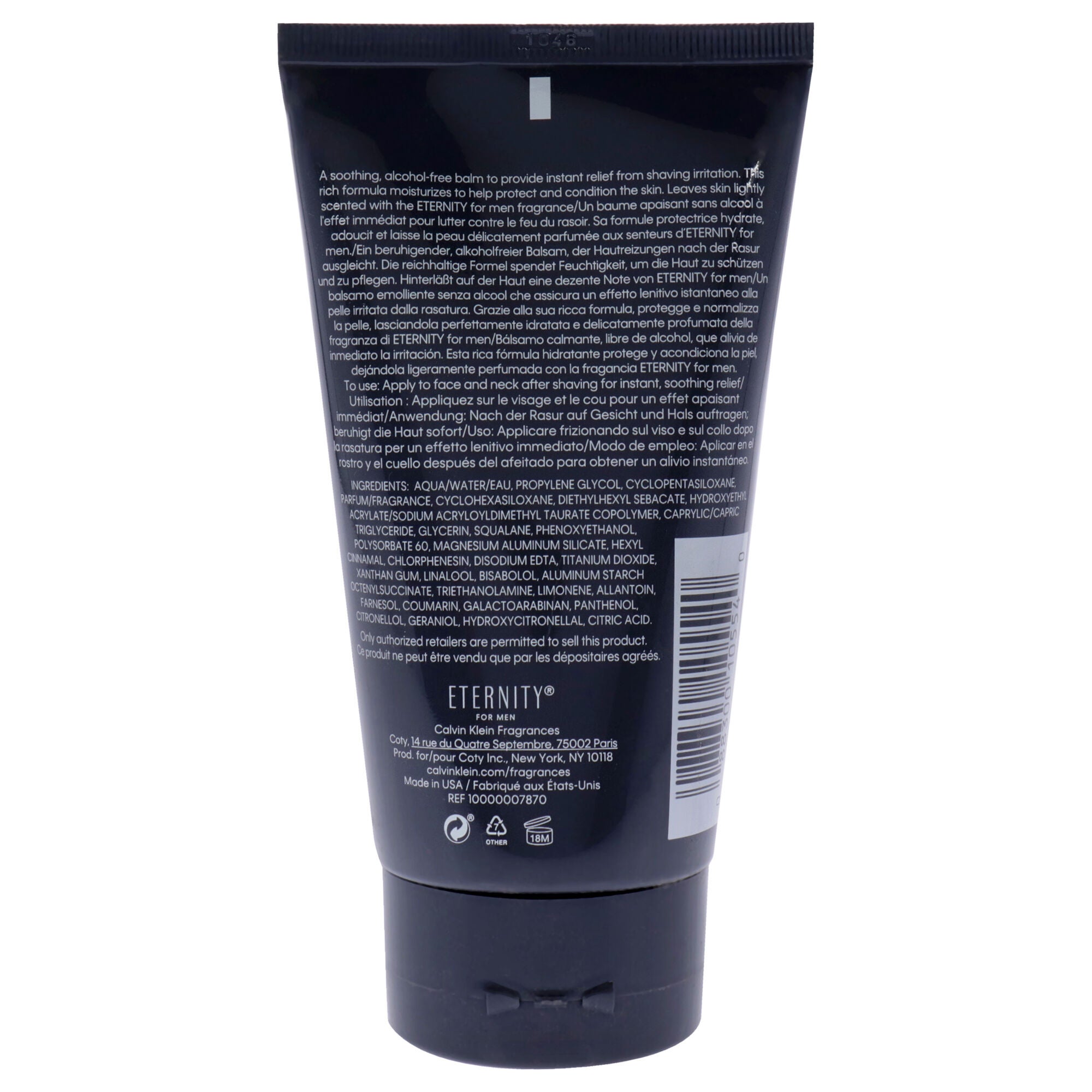 Eternity by Calvin Klein for Men - 5 oz After Shave Balm, See Description, alternate image number 2