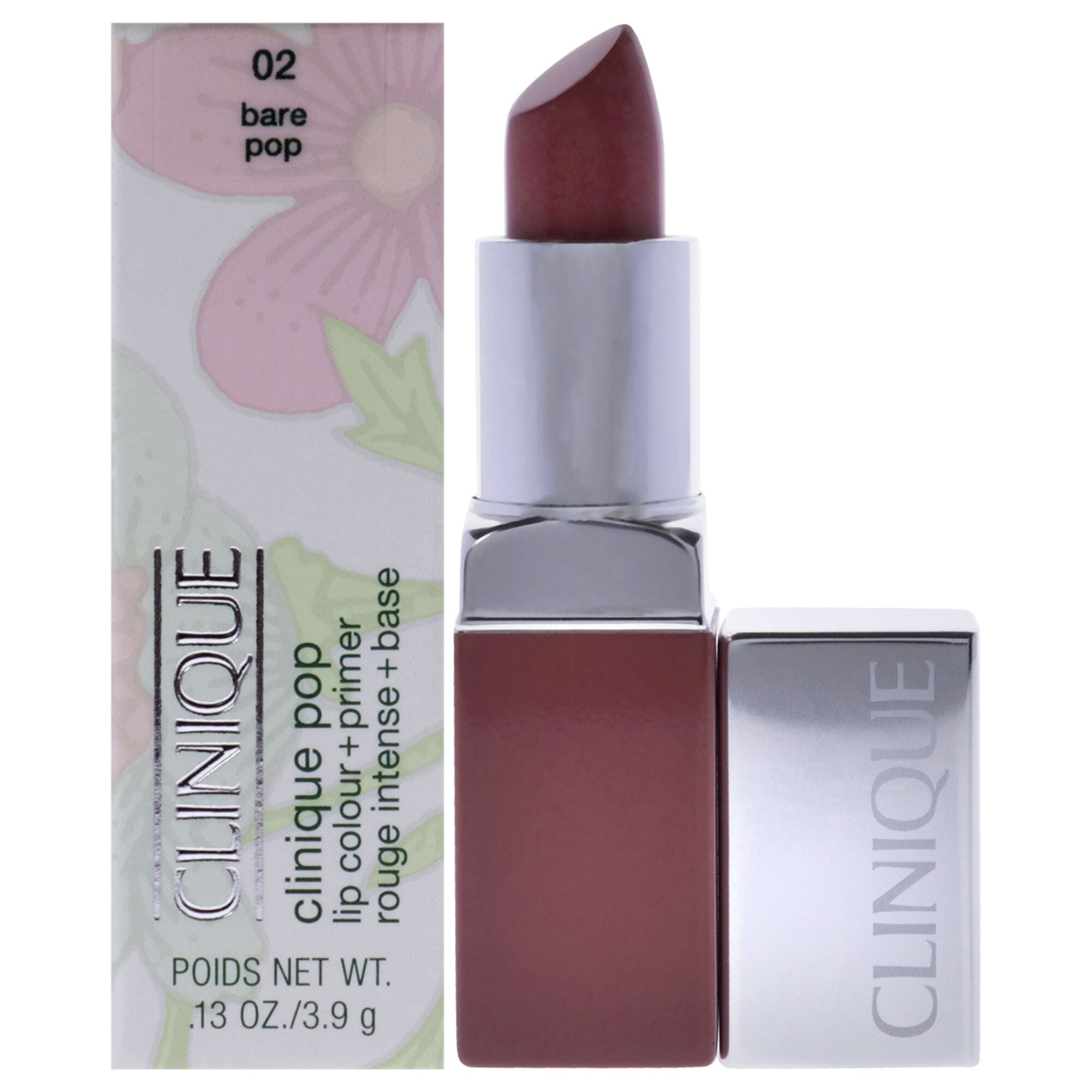 Clinique Pop Lip Colour Plus Primer - 02 Bare Pop by Clinique for Women - 0.13 oz Lipstick, See Description, hi-res image number 0