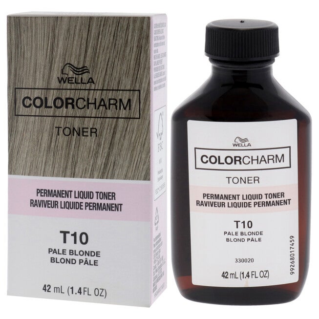 Color Charm Permanent Toner - T10 Pale Blonde by Wella for Unisex - 1.4 oz Toner, NA, alternate image number null