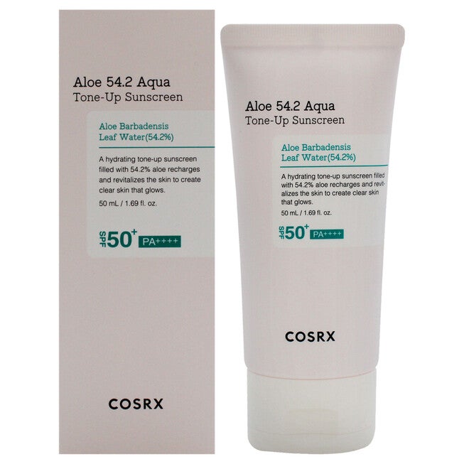 Aloe 54.2 Aqua Tone-Up Sunscreen SPF 50 Plus by Cosrx for Unisex - 1.69 oz Sunscreen, See Description, hi-res image number null