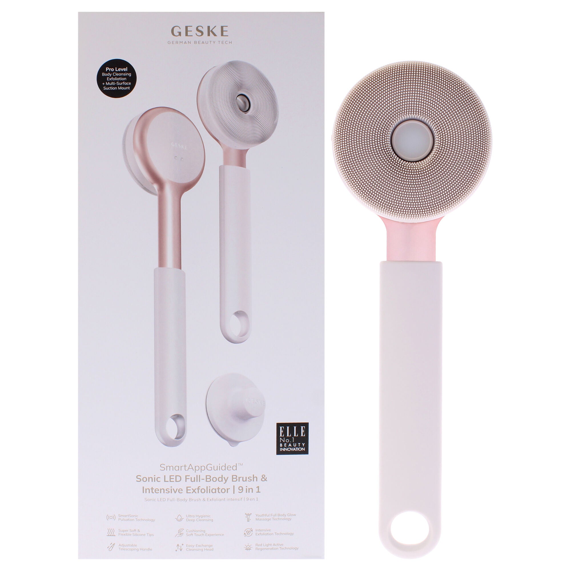 Sonic LED Full-Body Brush and Intensive Exfoliator 9 in 1 - Starlight by Geske for Women - 1 Pc Brush, See Description, hi-res image number 0