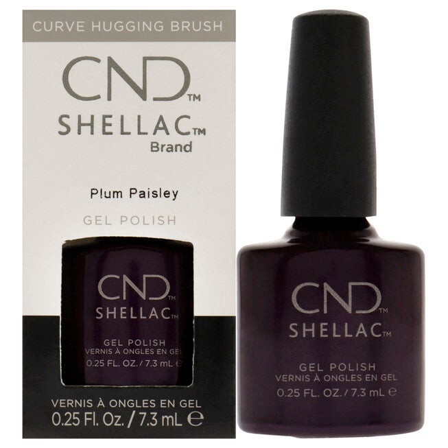 Shellac Nail Color - Plum Paisley by CND for Women - 0.25 oz Nail Polish, NA, hi-res image number null