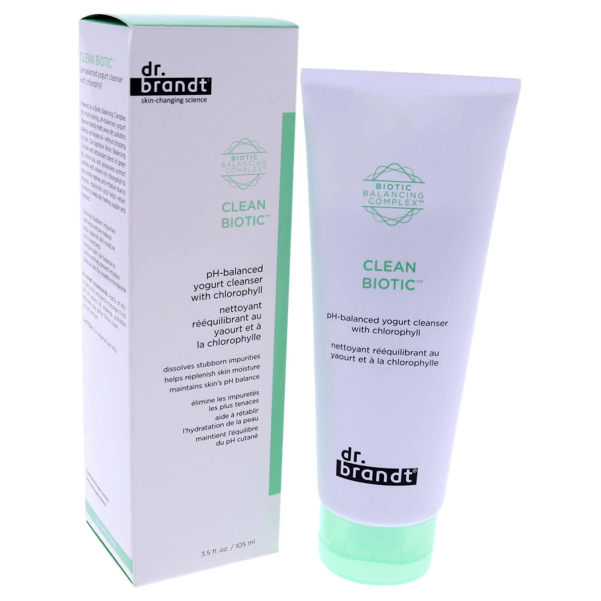 Clean Biotic PH-Balanced Yogurt Cleanser With Chlorophyll by Dr. Brandt for Unisex - 3.5 oz Cleanser, , alternate image number 7
