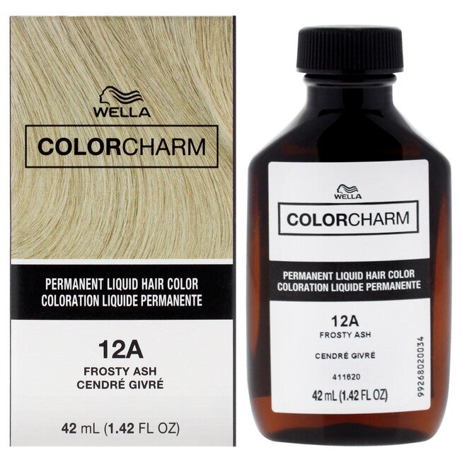 Color Charm Permanent Liquid Hair Color - 12A Frosty Ash by Wella for Unisex - 1.42 oz Hair Color, NA, hi-res image number null