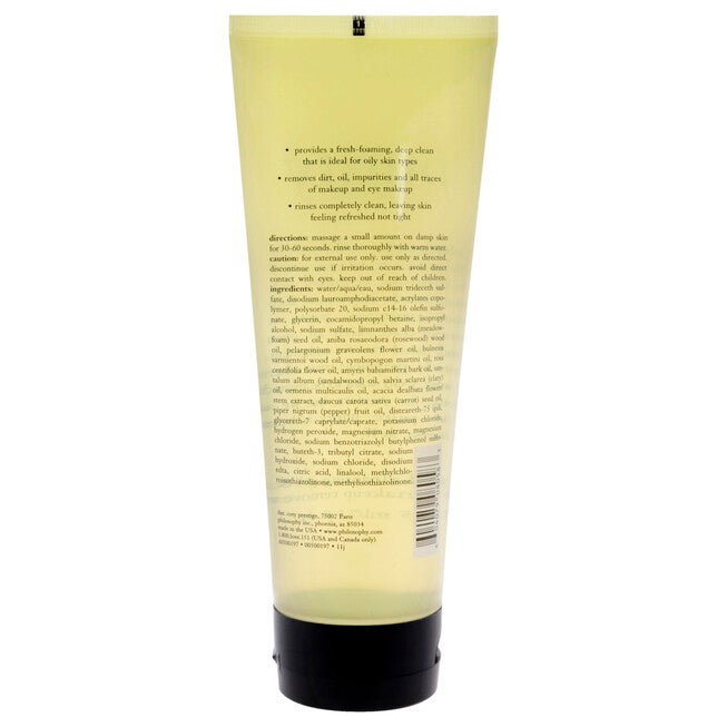 Purity Made Simple Foaming Facial Cleansing Gel and Eye Makeup Remover by Philosophy for Women - 7.5 oz Makeup Remover, See Description, alternate image number null