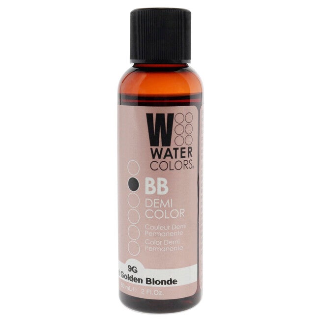 Watercolors BB Demi-Permanent Hair Color - 9G Light Golden Blonde by Tressa for Unisex - 2 oz Hair Color, See Description, hi-res image number 0