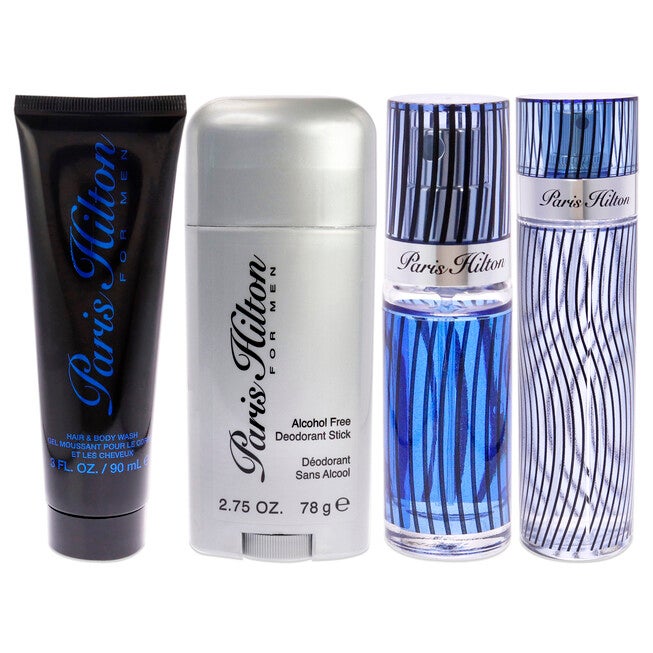 Paris Hilton by Paris Hilton for Men - 4 Pc Gift Set 3.4oz EDT Spray, 3oz Hair and Body Wash, 2.75oz Alcohol Free Deodorant Stick, 0.34oz EDT Spray, , alternate image number 5