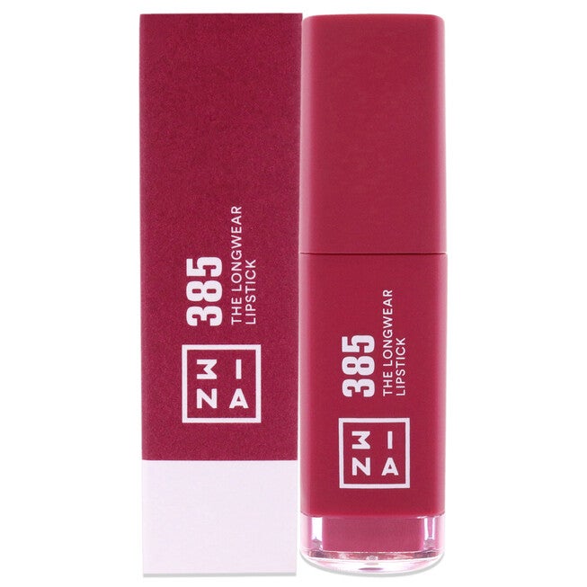 The Longwear Lipstick - 385 Burgundy by 3INA for Women - 0.20 oz Lipstick, NA, hi-res image number null