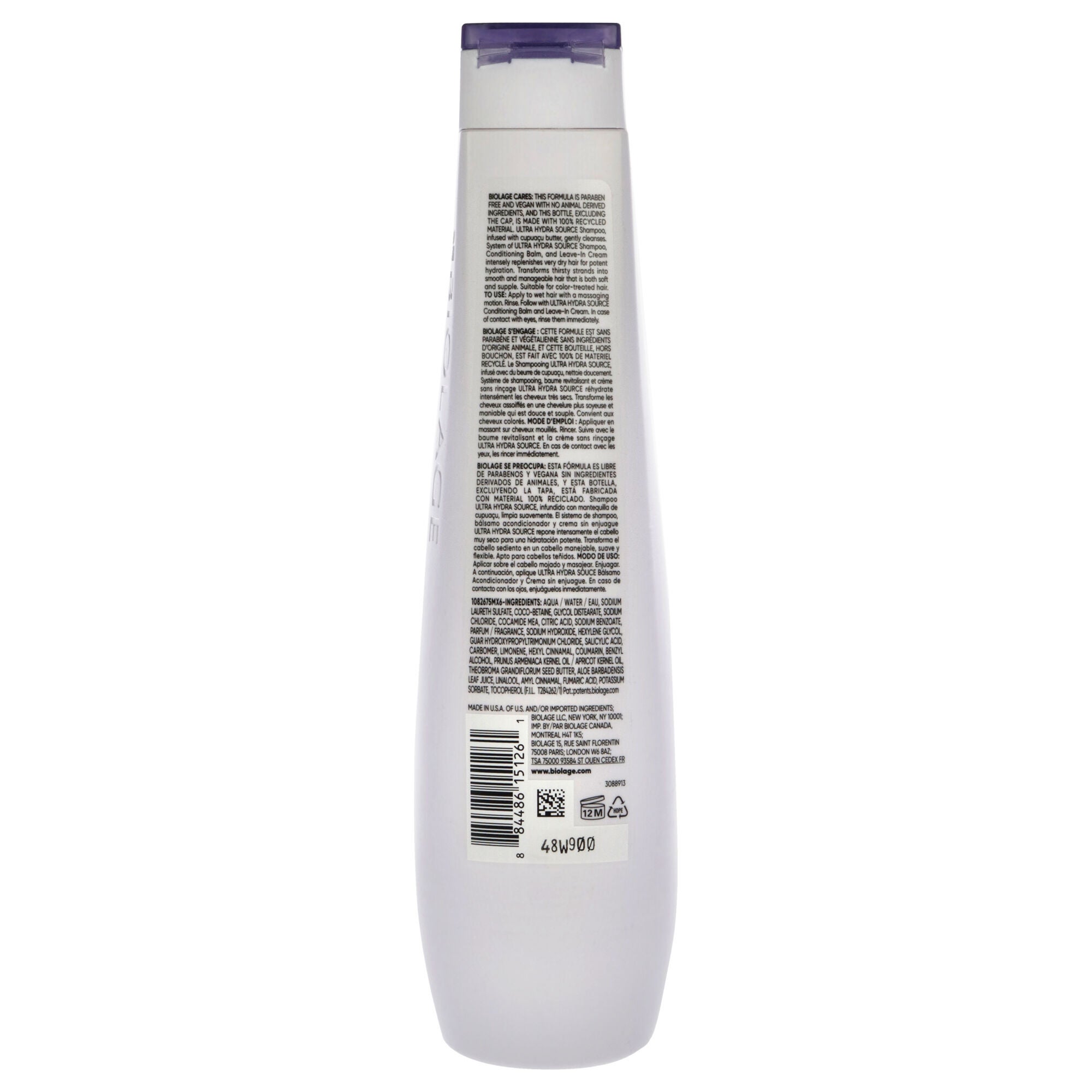 Biolage Ultra HydraSource Shampoo by Matrix for Unisex - 13.5 oz Shampoo, , alternate image number 3