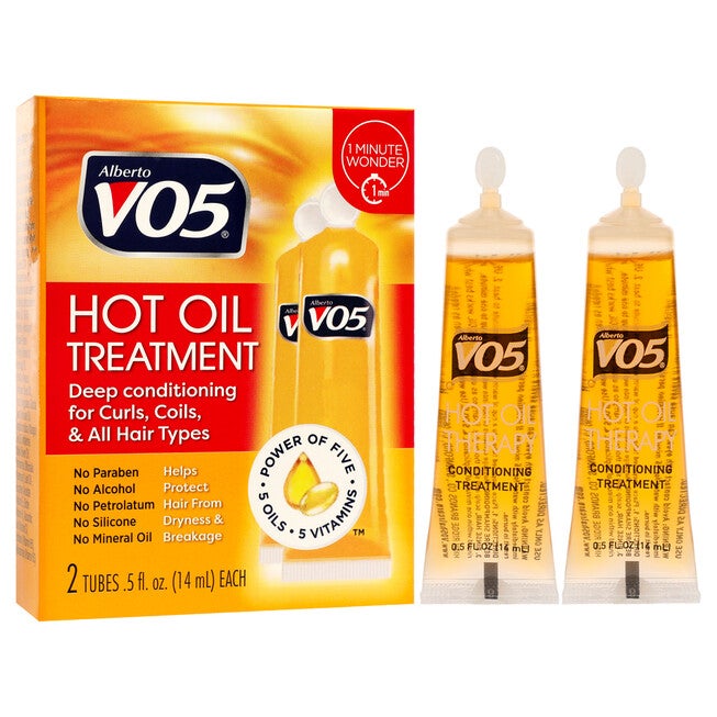 Hot Oil Treatment by Alberto VO5 for Unisex - 2 x 0.5 oz Treatment, NA, alternate image number null