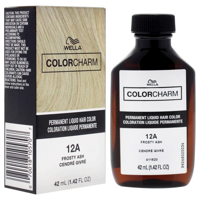 Color Charm Permanent Liquid Hair Color - 12A Frosty Ash by Wella for Unisex - 1.42 oz Hair Color, NA, alternate image number null
