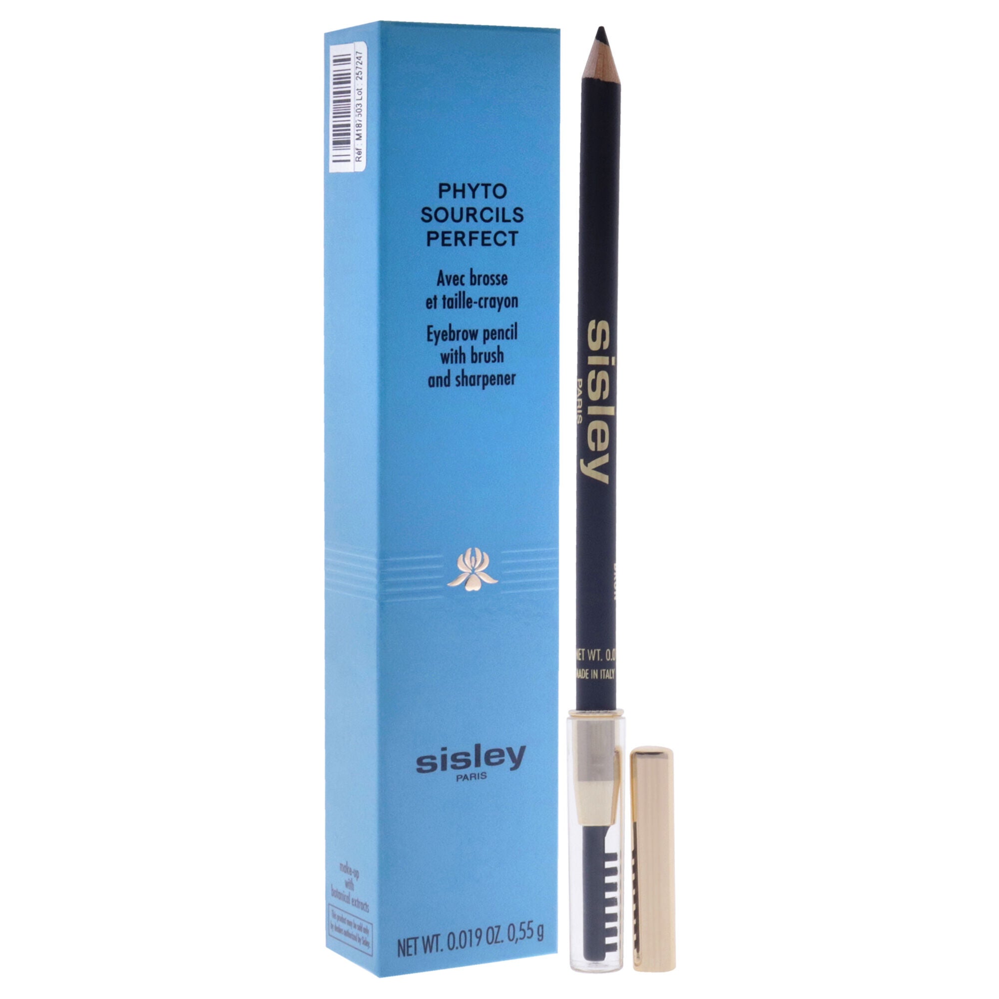 Phyto Sourcils Perfect Eyebrow Pencil With Brush and Sharpener - 03 Brun by Sisley for Women - 0.019 oz Eyebrow Pencil, See Description, alternate image number 1