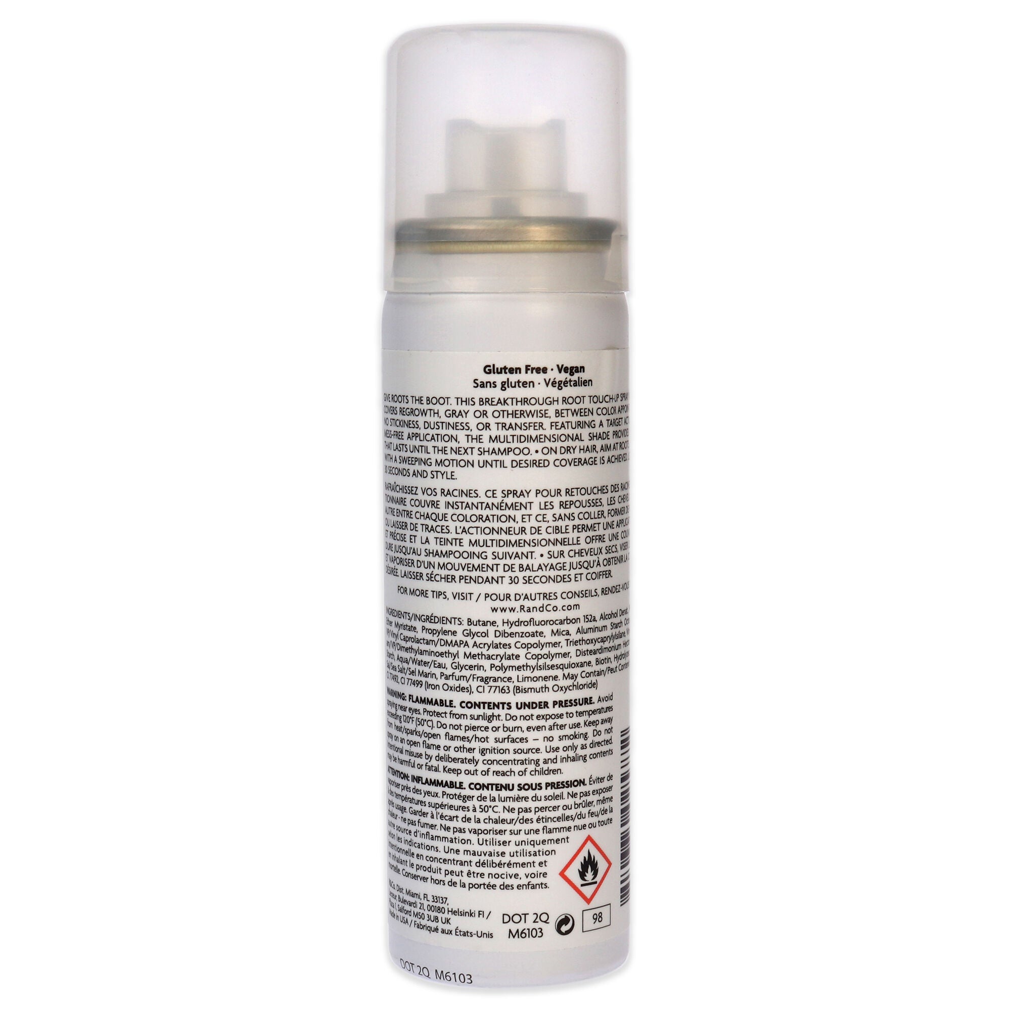 Bright Shadows Root Touch Up Spray - Black by R+Co for Unisex - 1.5 oz Hair Color, See Description, alternate image number 2