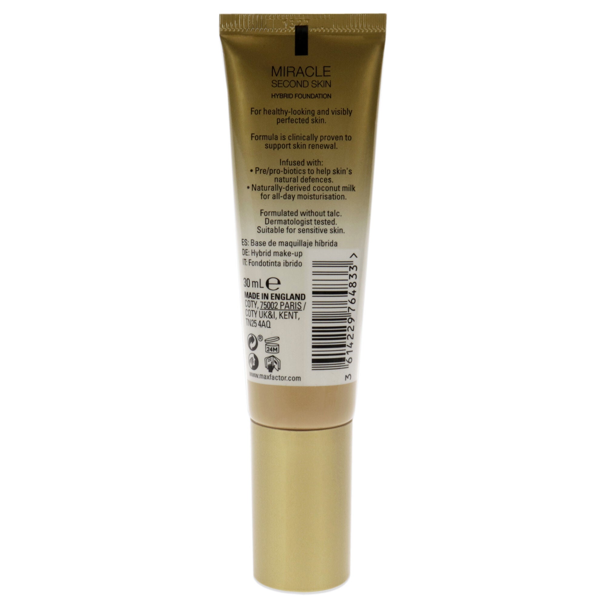 Miracle Second Skin Foundation SPF 20 - 05 Medium by Max Factor for Women - 1.01 oz Foundation, See Description, alternate image number 1