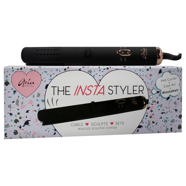 Insta Styler Ceramic Hair Curler - Black by Aria Beauty for Women - 1 Pc Curling Iron, NA, alternate image number null