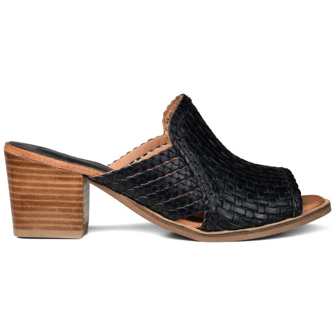Journee SignatureWomen's Genuine Leather Keeva Slide, , alternate image number null