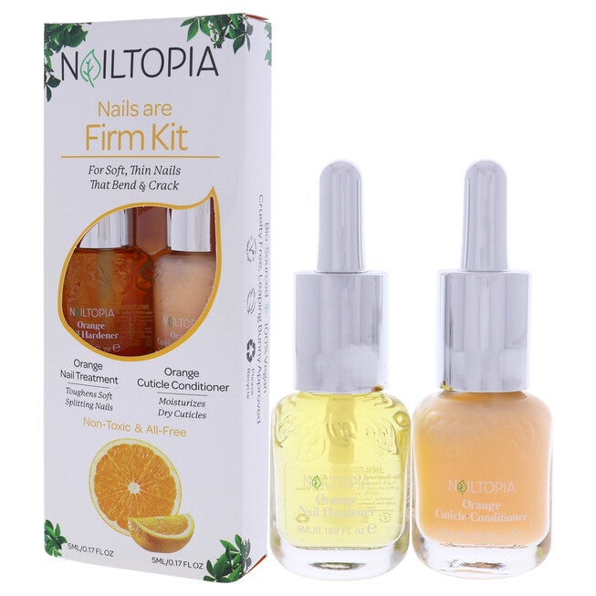 Nails are Firm Kit by Nailtopia for Women - 2 Pc Kit 0.17oz Orange Nail Treatment, 0.17oz Orange Cuticle Conditioner, NA, alternate image number null