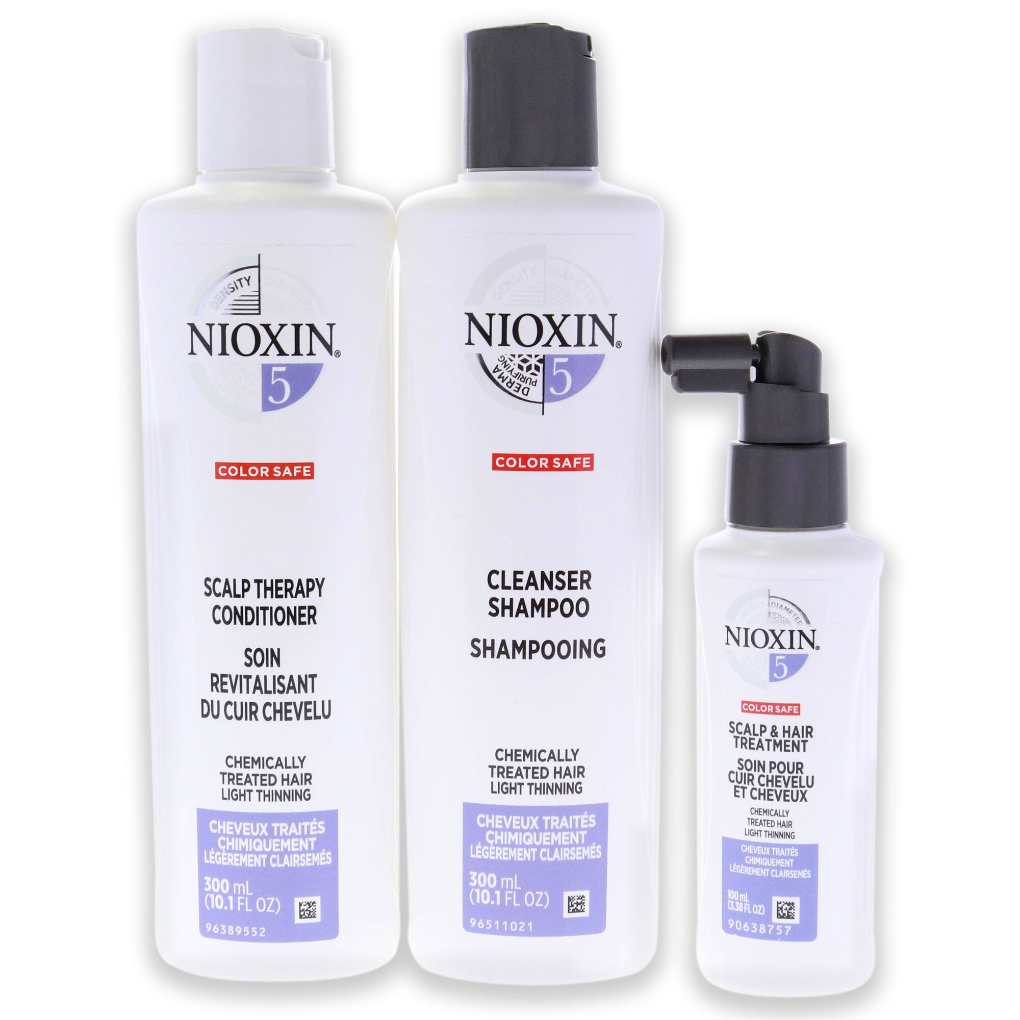 System 5 Kit by Nioxin for Unisex - 3 Pc 10.1oz Cleanser Shampoo, 10.1oz Scalp Therapy Conditioner, 3.38oz Scalp and Hair Treatment, , alternate image number 5
