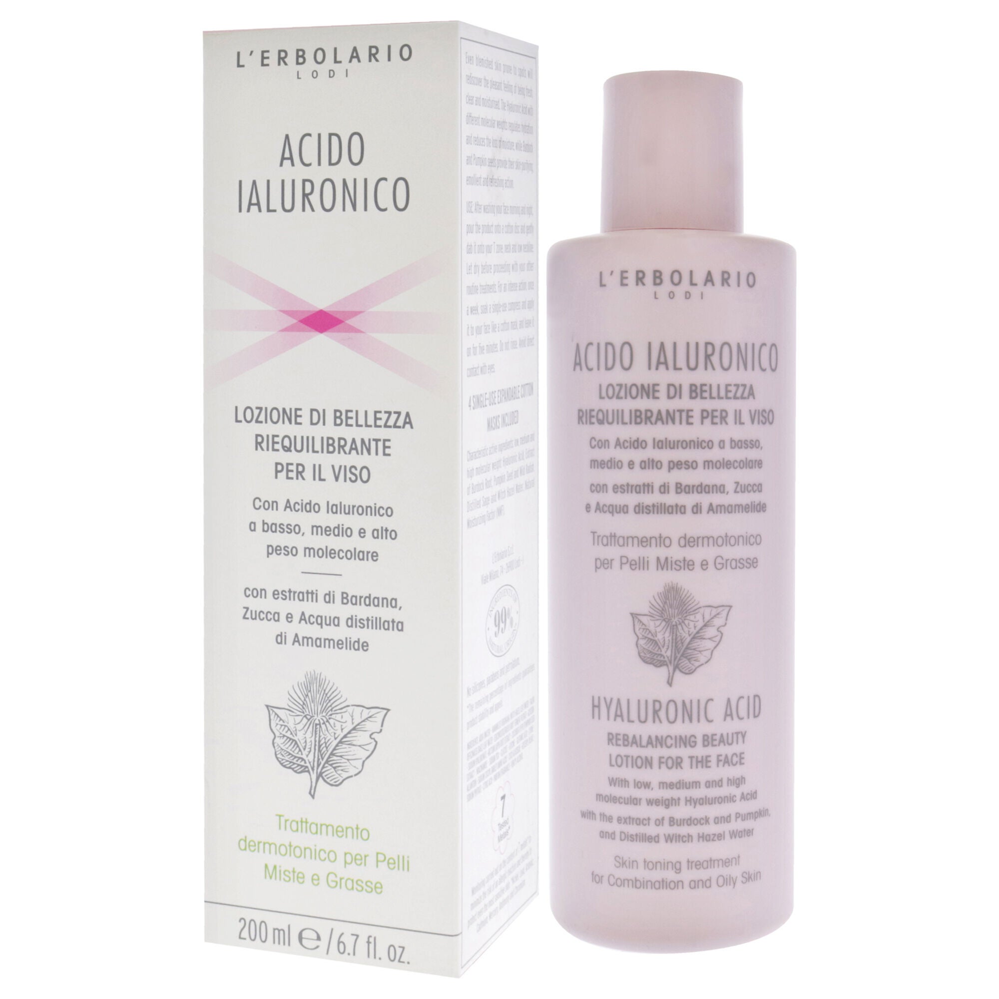 Hyaluronic Acid Rebalancing Beauty Lotion by LErbolario for Unisex - 6.7 oz Lotion, See Description, alternate image number 3