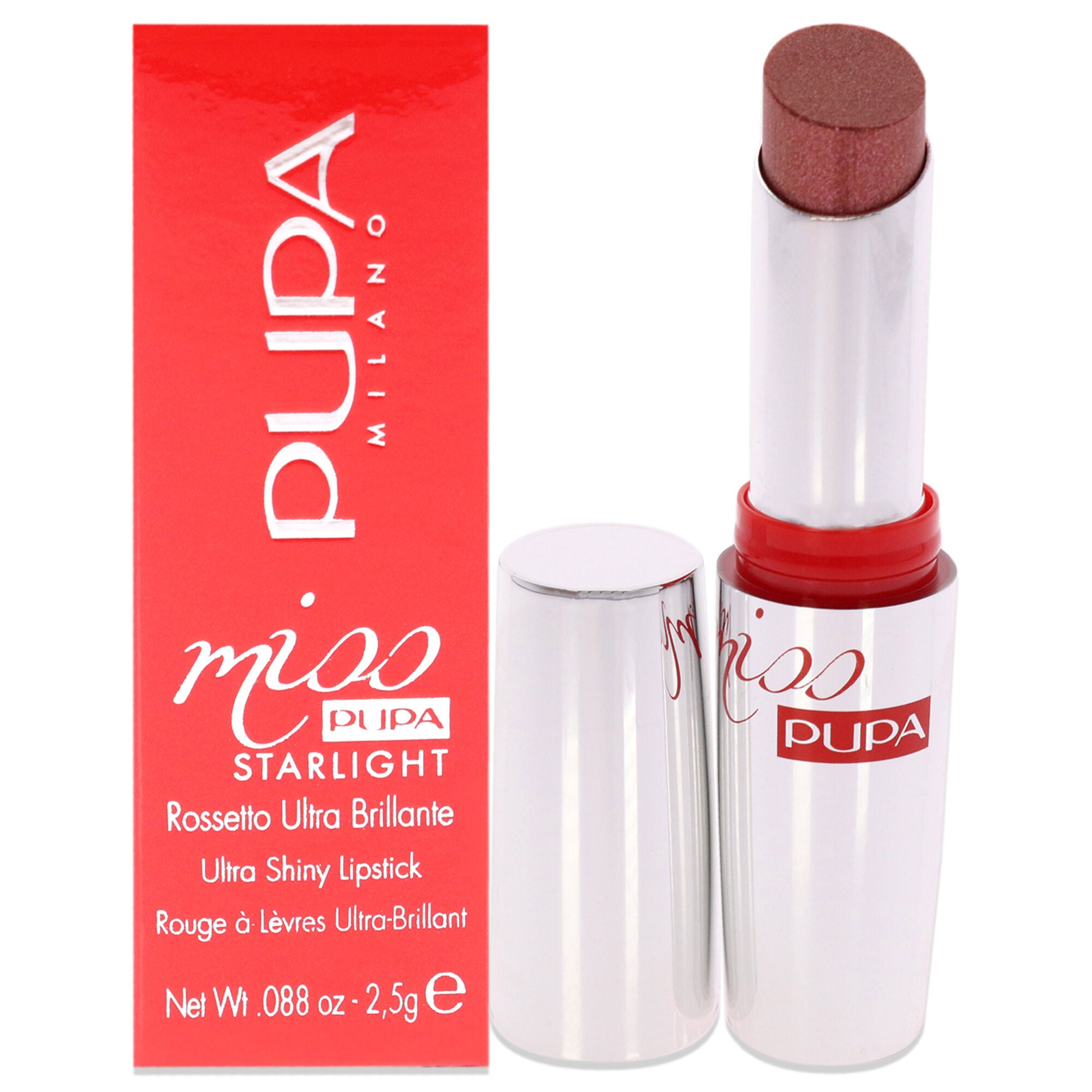 Miss Pupa Starlight Ultra-shiny - 702 Gorgeous Grace by Pupa Milano for Women - 0.88 oz Lipstick, See Description, hi-res image number 0