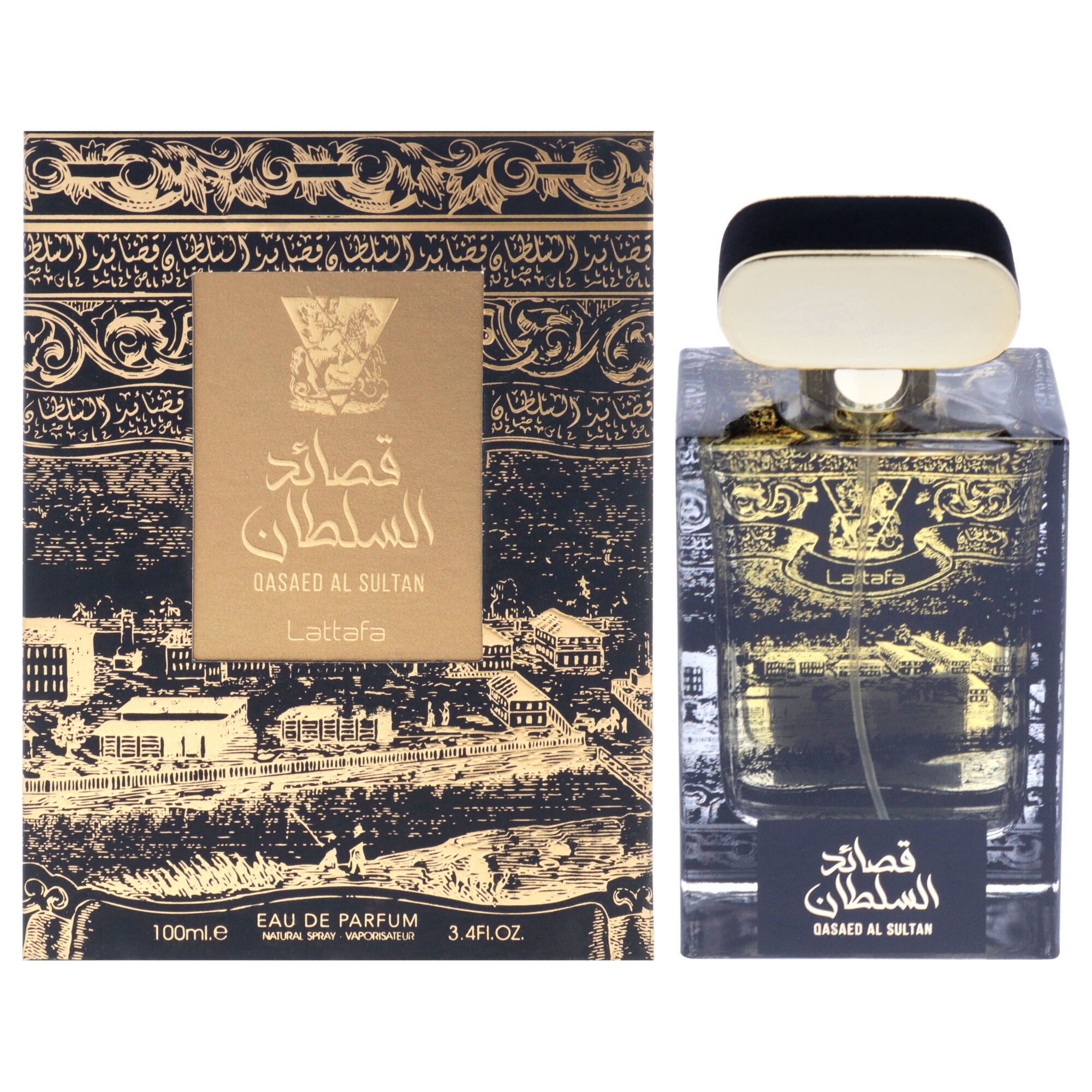 Qased Al Sultan by Lattafa for Unisex - 3.4 oz EDP Spray, See Description, hi-res image number 0
