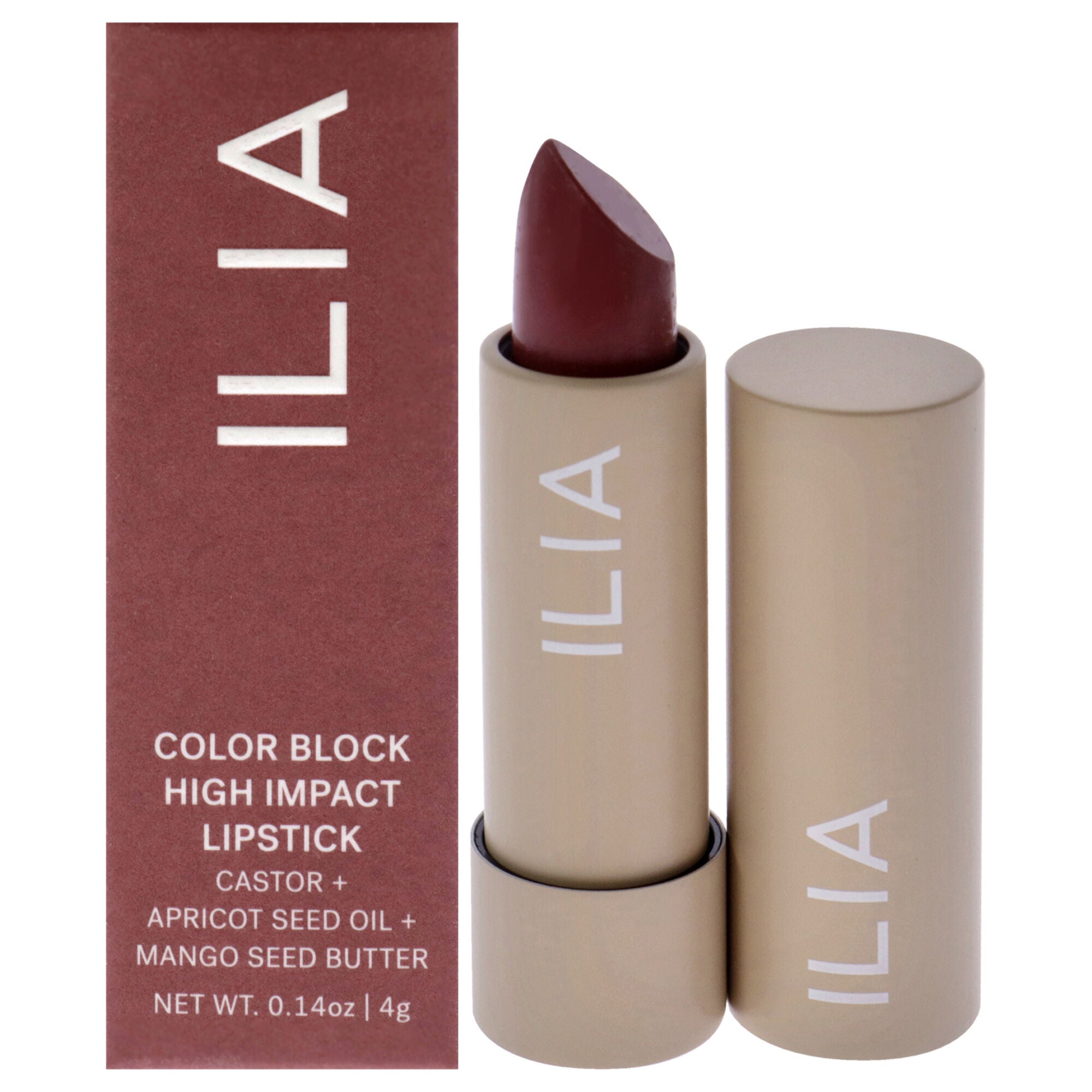 Color Block Lipstick - Rosette by ILIA Beauty for Women - 0.14 oz Lipstick, See Description, hi-res image number 0