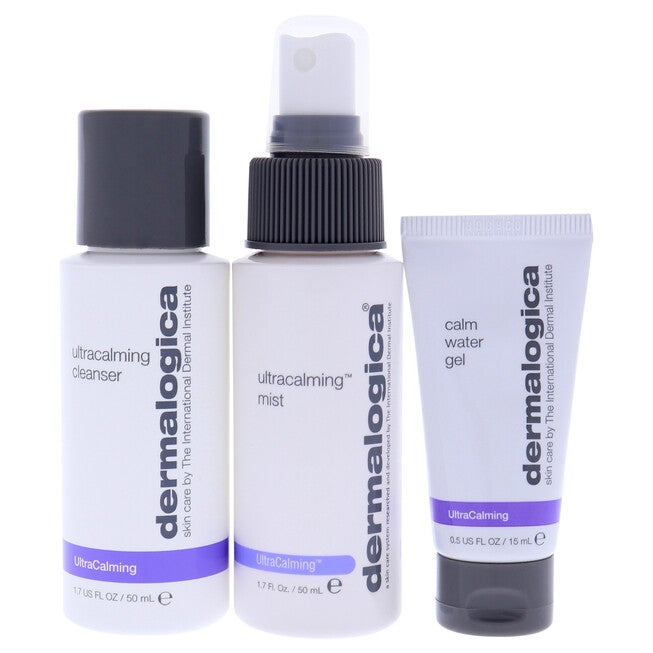 Sensitive Skin Rescue Kit by Dermalogica for Women - 3 Pc 1.7oz Ultracalming Cleanser, 1.7oz Ultracalming Mist, 05oz Calm Water Gel, NA, alternate image number null