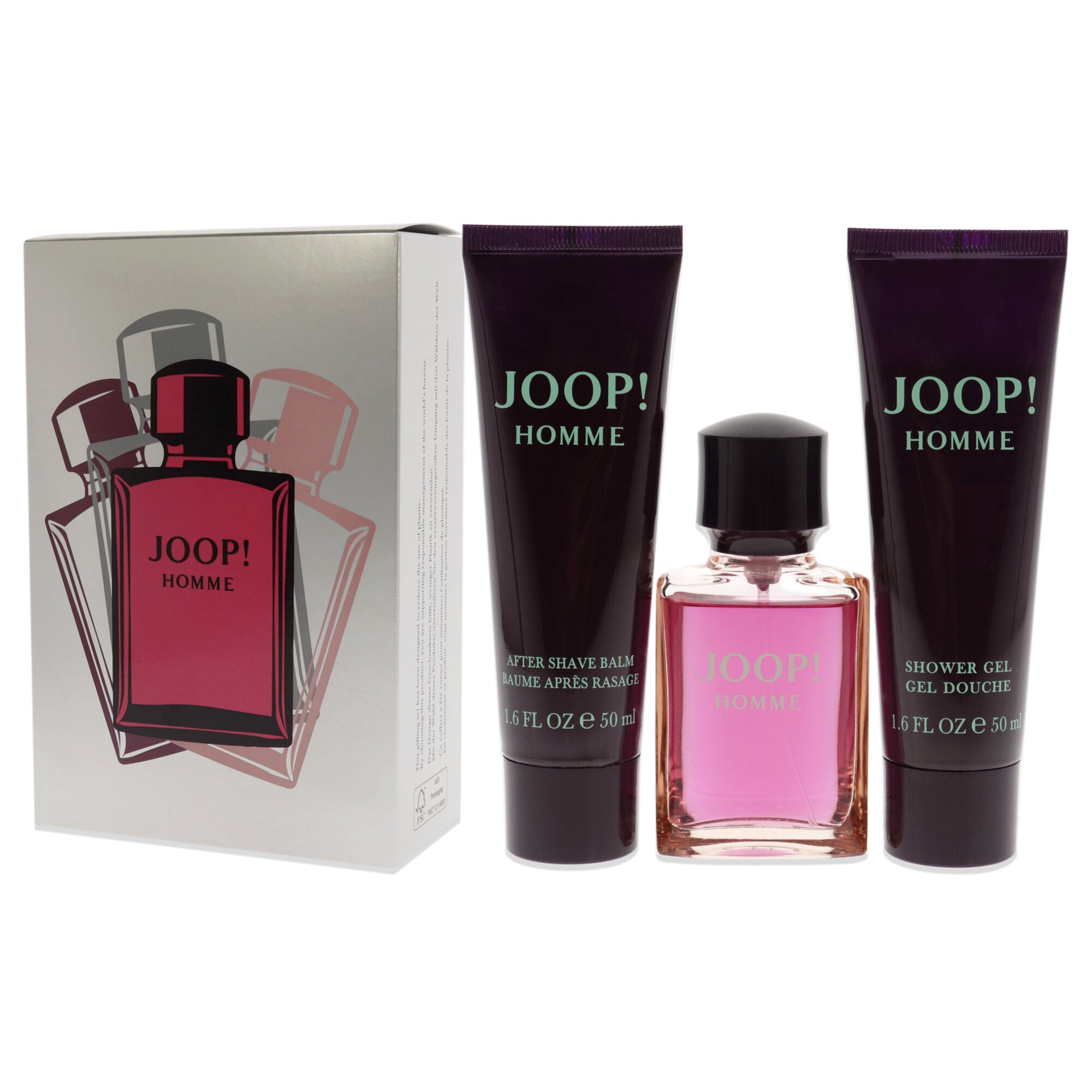 Joop by Joop for Men - 3 Pc Gift Set 1oz EDT Spray, 1.6oz Shower Gel, 1.6oz After Shave Balm, See Description, alternate image number 3