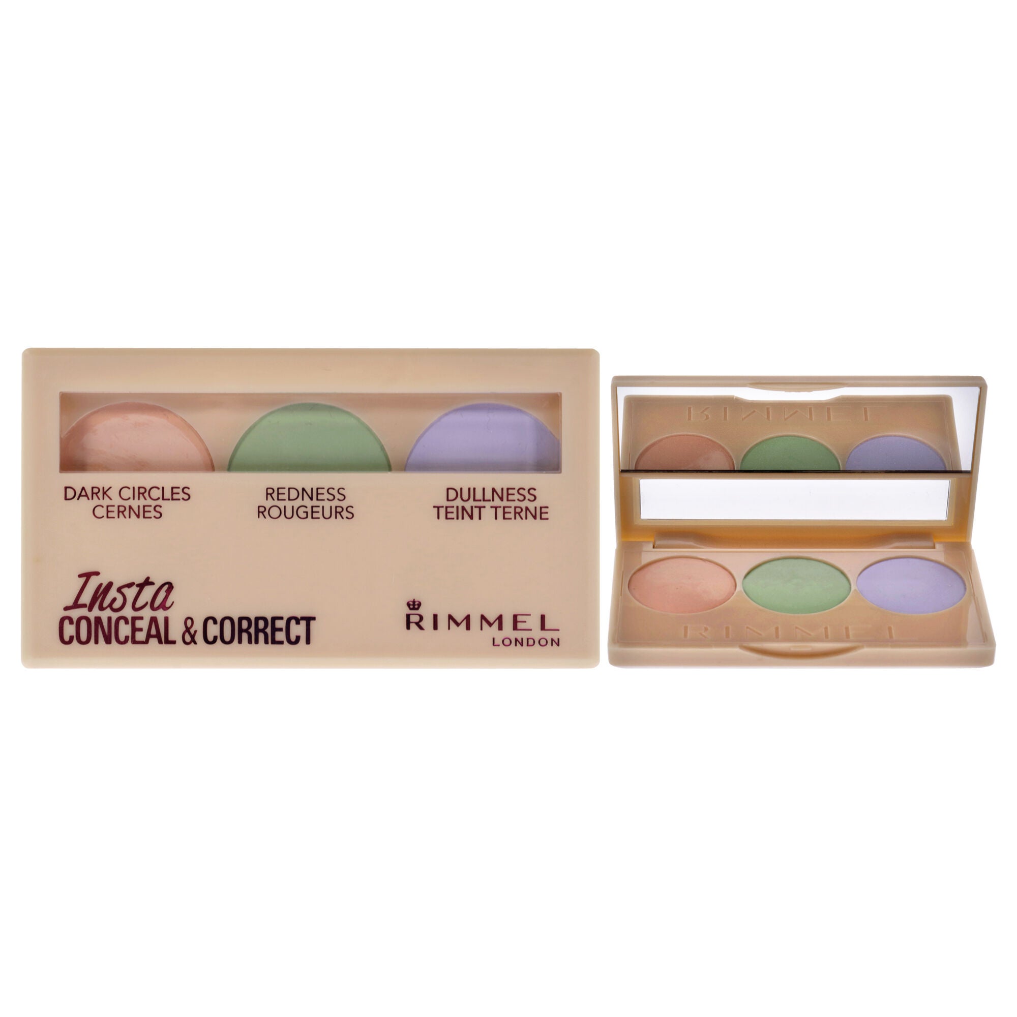 Insta Conceal and Correct Concealer Palette - Universal by Rimmel London for Women - 0.29 oz Makeup, See Description, hi-res image number 0