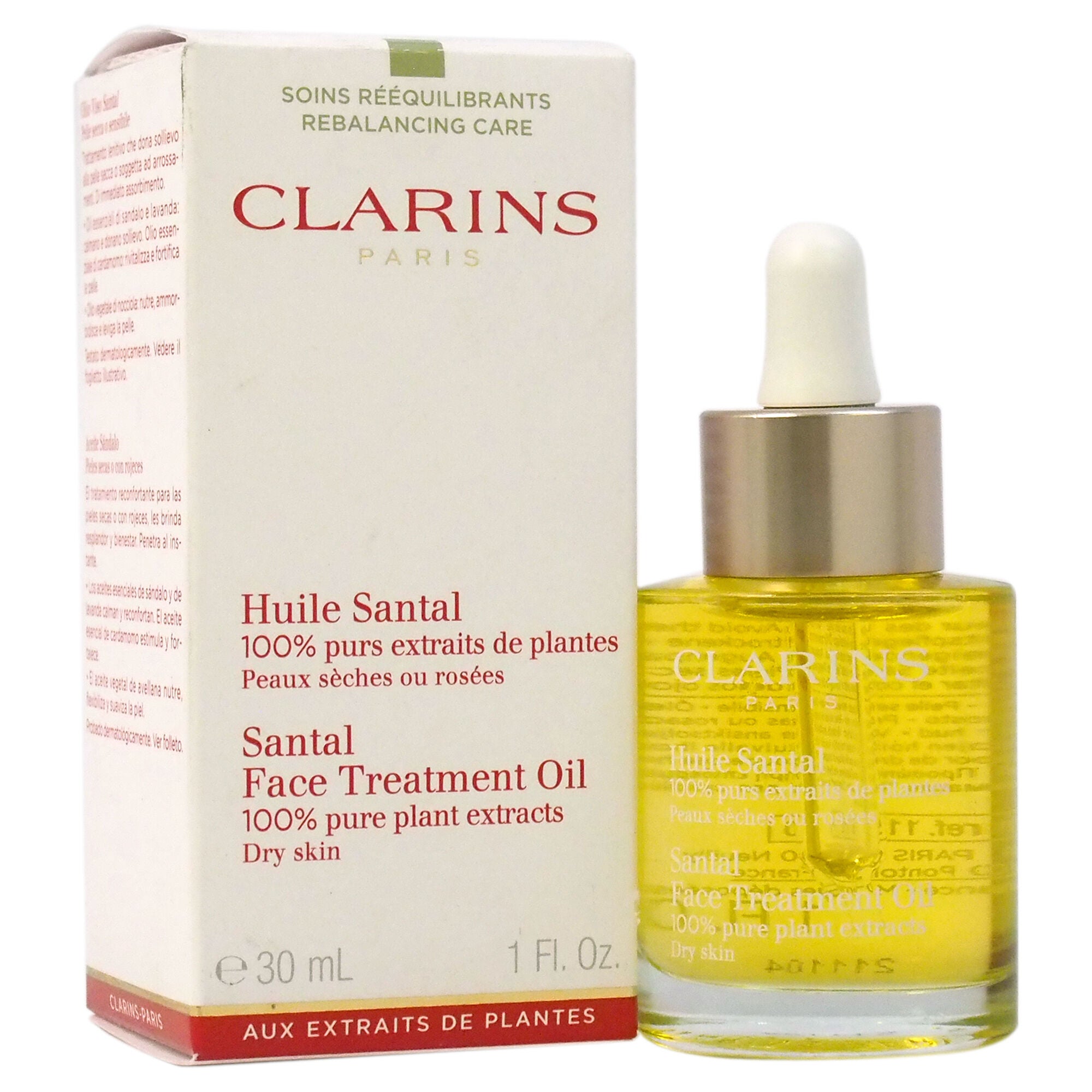 Santal Face Treatment Oil - Dry Skin by Clarins for Unisex - 1 oz Treatment, , alternate image number 5