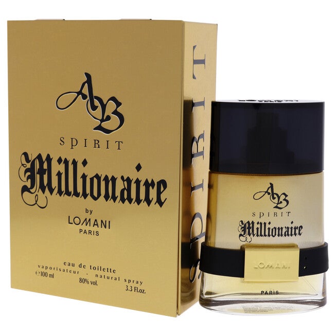 AB Spirit Millionaire by Lomani for Men - 3.3 oz EDT Spray, , alternate image number null