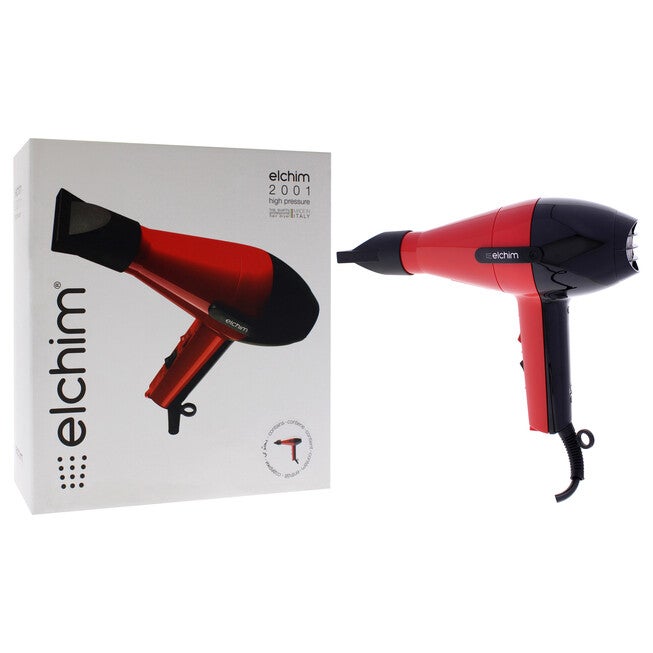 2001 Classic Hair Dryer - Red-Black by Elchim for Women - 1 Pc Hair Dryer, NA, alternate image number null