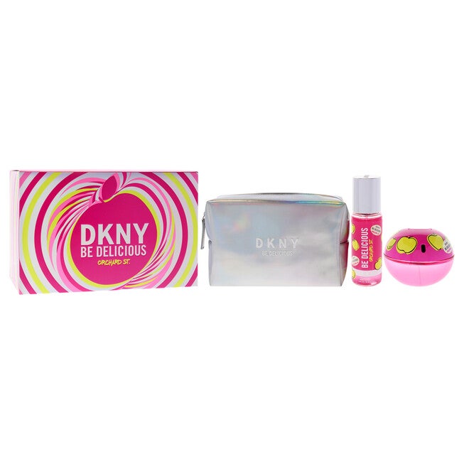 DKNY Be Delicious Orchard St by Donna Karan for Women - 3 Pc Gift Set 3.4oz EDP Spray, 4.2oz Fragrance Mist, Pouch, NA, alternate image number null