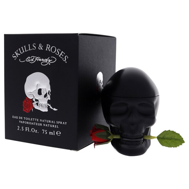 Ed Hardy Skulls and Roses by Christian Audigier for Men - 2.5 oz EDT Spray, NA, alternate image number null