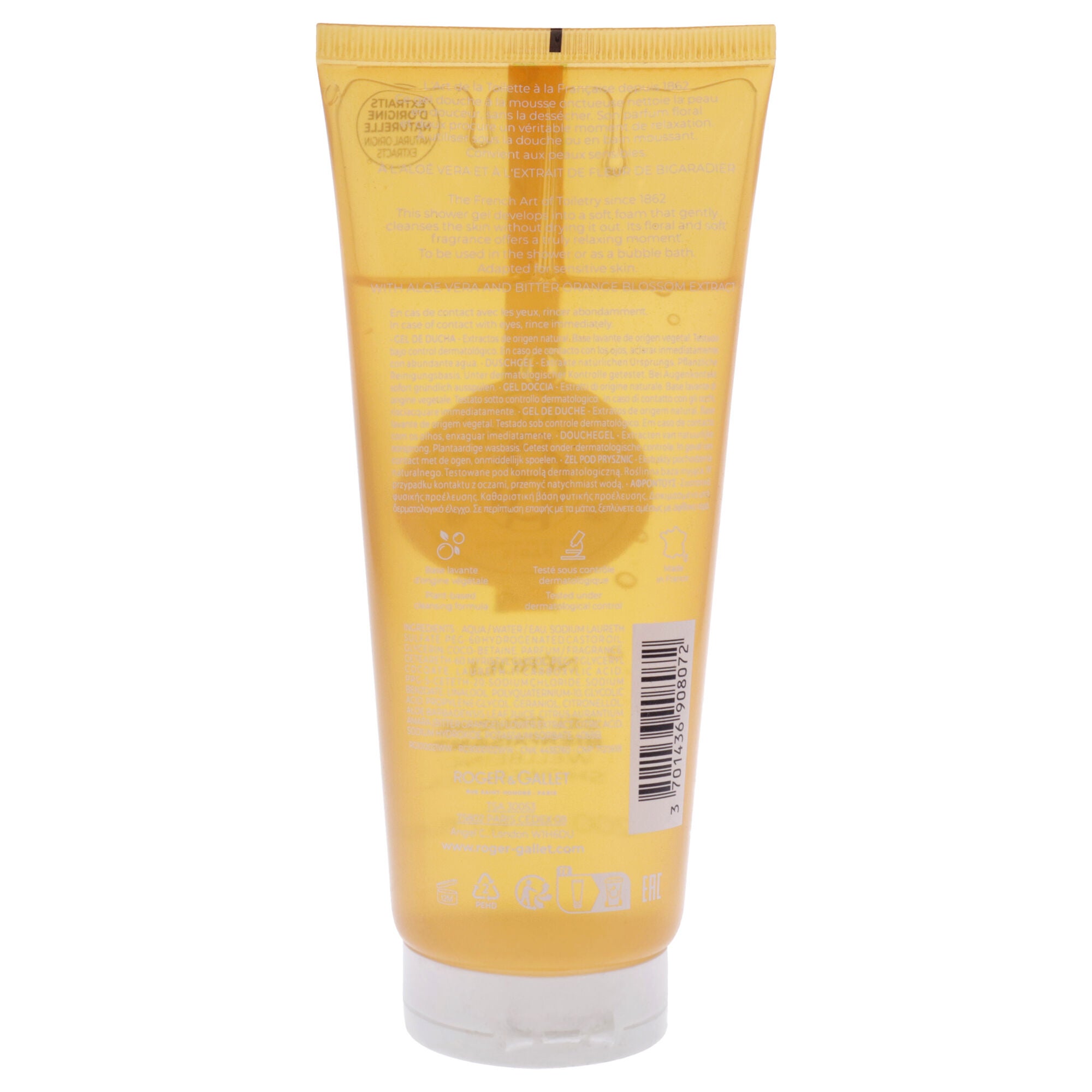 Wellbeing Shower Gel - Neroli by Roger & Gallet for Unisex - 6.7 oz Shower Gel, See Description, alternate image number 2