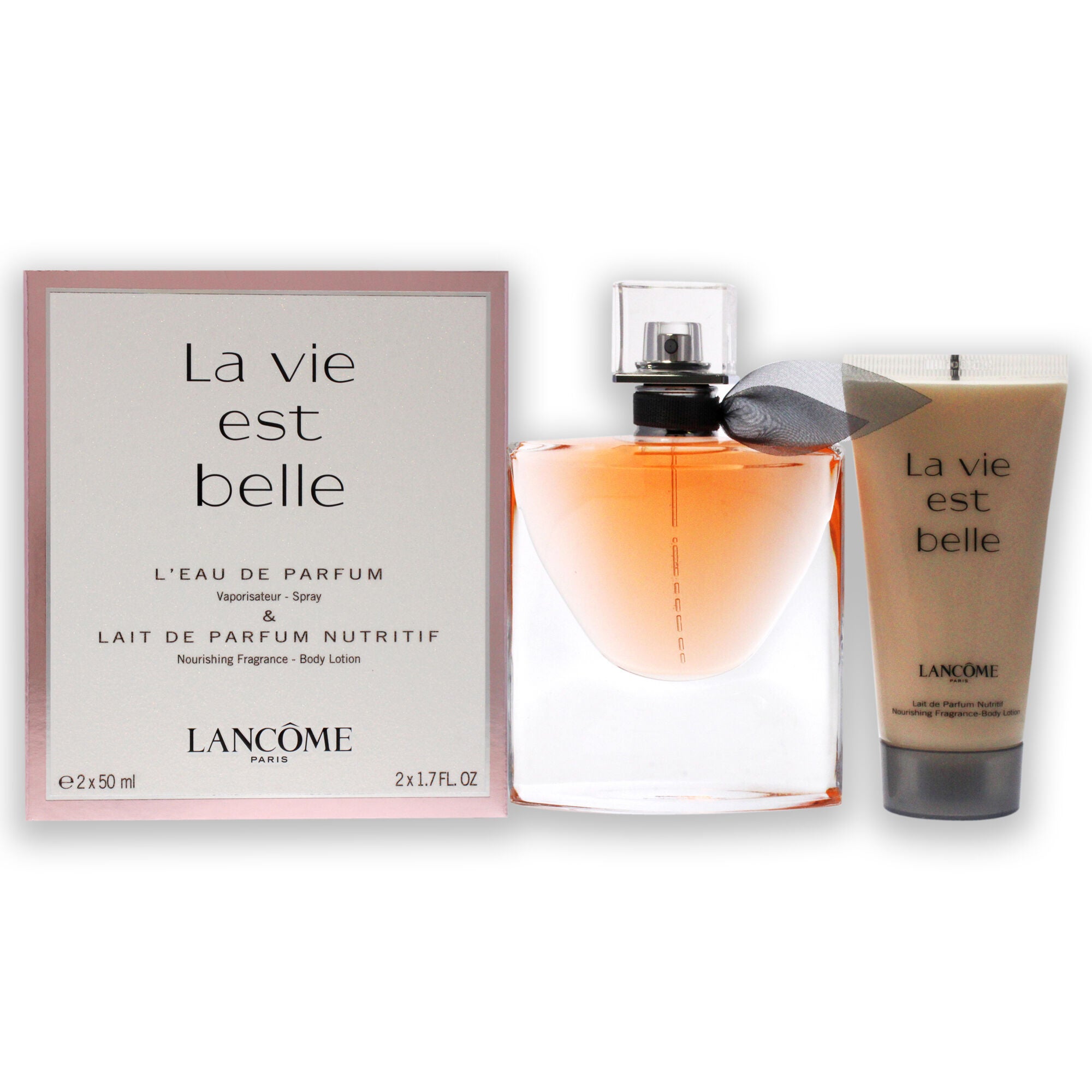 La Vie Est Belle by Lancome for Women - 2 Pc Gift Set 1.7oz Leau De Parfum Natural Spray, 1.7oz Body Lotion, See Description, hi-res image number 0