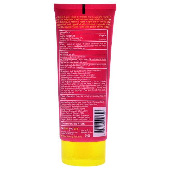 Sun Safe AF Sunscreen Lotion SPF 50 by B.Tan for Unisex - 7 oz Sunscreen, See Description, alternate image number 2