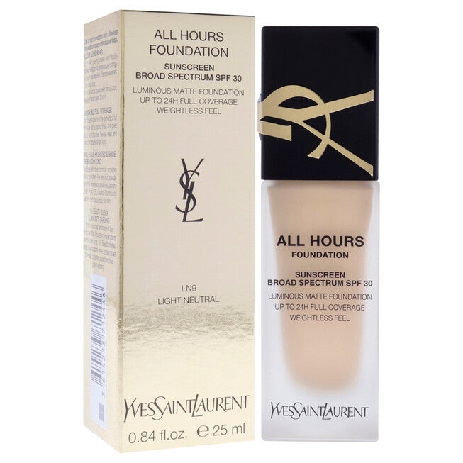 All Hours Foundation SPF 30 - LN9 Light Neutral by Yves Saint Laurent for Women - 0.84 oz Foundation, See Description, alternate image number 2