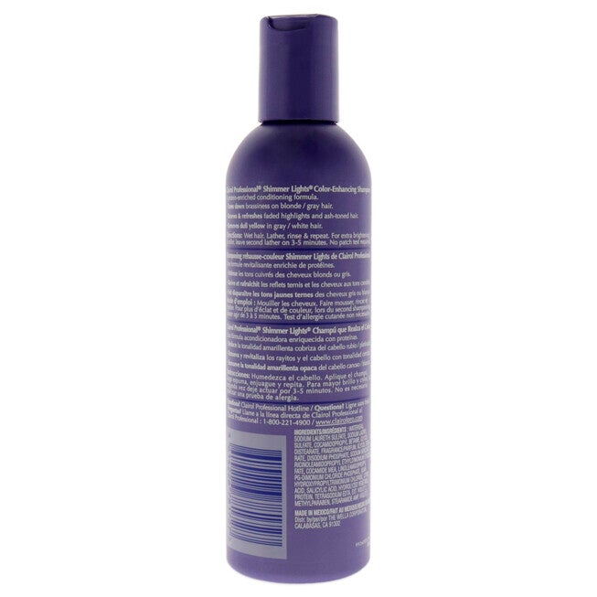 Shimmer Lights Blonde and Silver Shampoo by Clairol for Unisex - 8 oz Shampoo, , alternate image number null