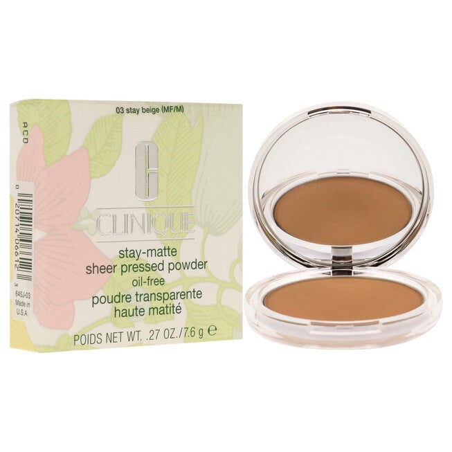 Stay-Matte Sheer Pressed Powder - 03 Stay Beige MF-M by Clinique for Women - 0.27 oz Powder, , alternate image number null