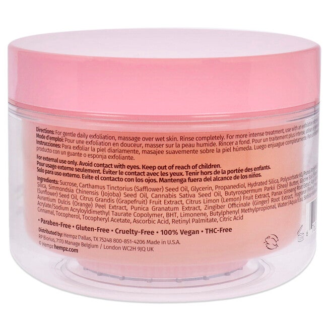 Pomegranate Herbal Sugar Body Scrub by Hempz for Unisex - 7.3 oz Scrub, See Description, alternate image number 1