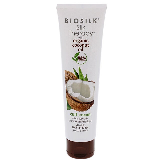 Silk Therapy with Organic Coconut Oil Curl Cream by Biosilk for Unisex - 5 oz Cream, , alternate image number null