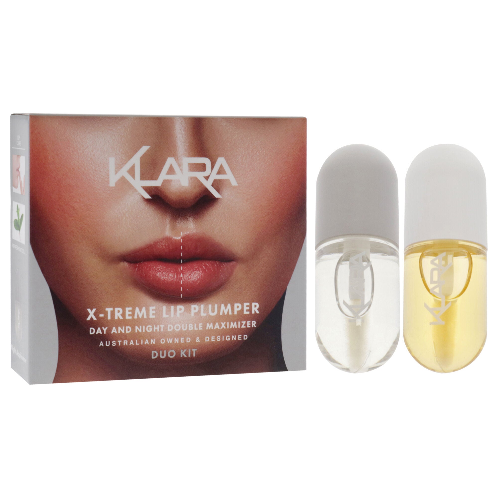 X-Treme Lip Plumper Duo by Klara for Women - 2 Pc 0.18oz Lip Maximizer Day Plumper, 0.18oz Lip Care Night treatment, See Description, alternate image number 2