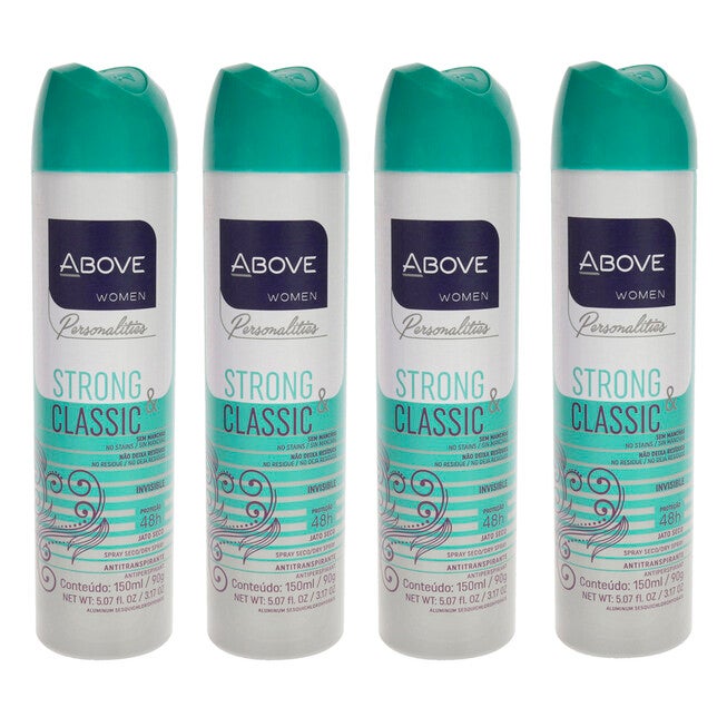 48 Hours Personalities Antiperspirant Deodorant - Strong and Classic by Above for Women - 3.17 oz Deodorant Spray - Pack of 4, NA, hi-res image number null