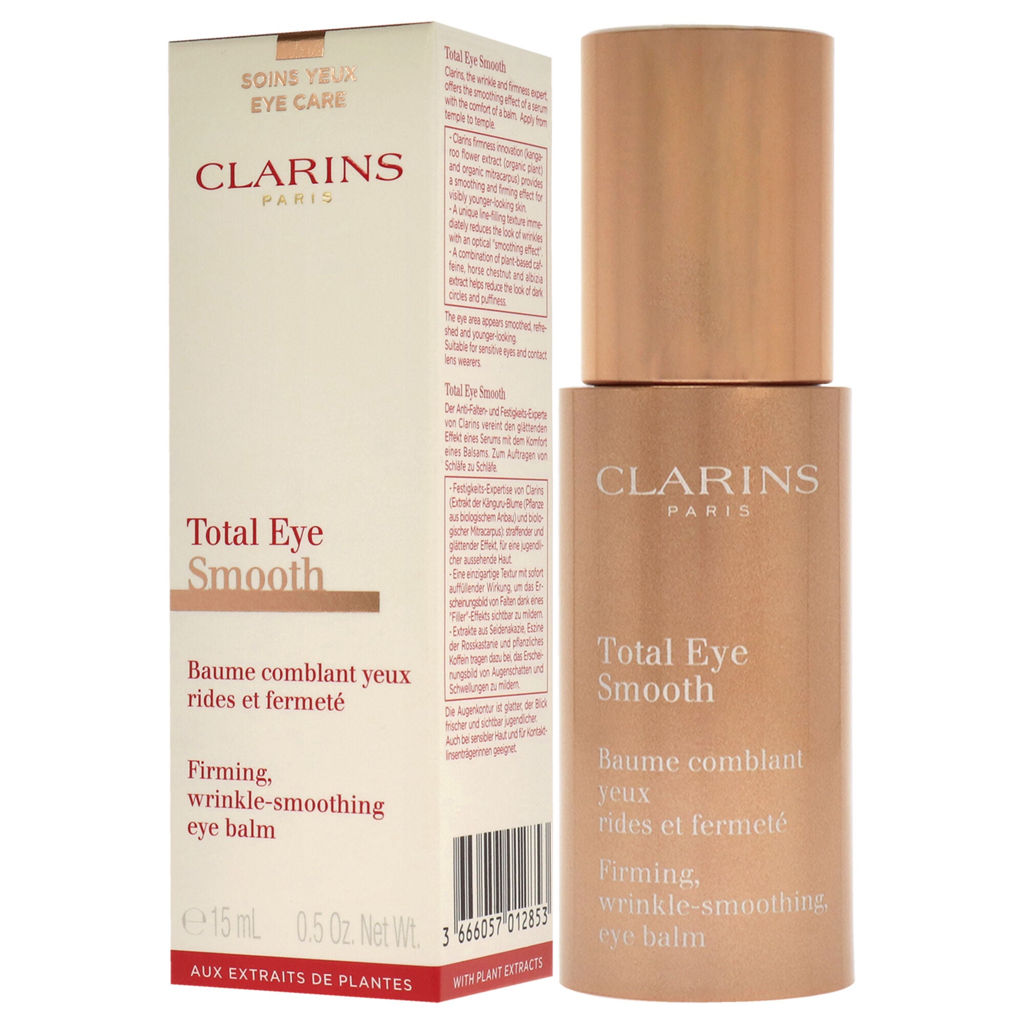Total Eye Smooth Eye Balm by Clarins for Unisex - 0.5 oz Balm, , alternate image number 7