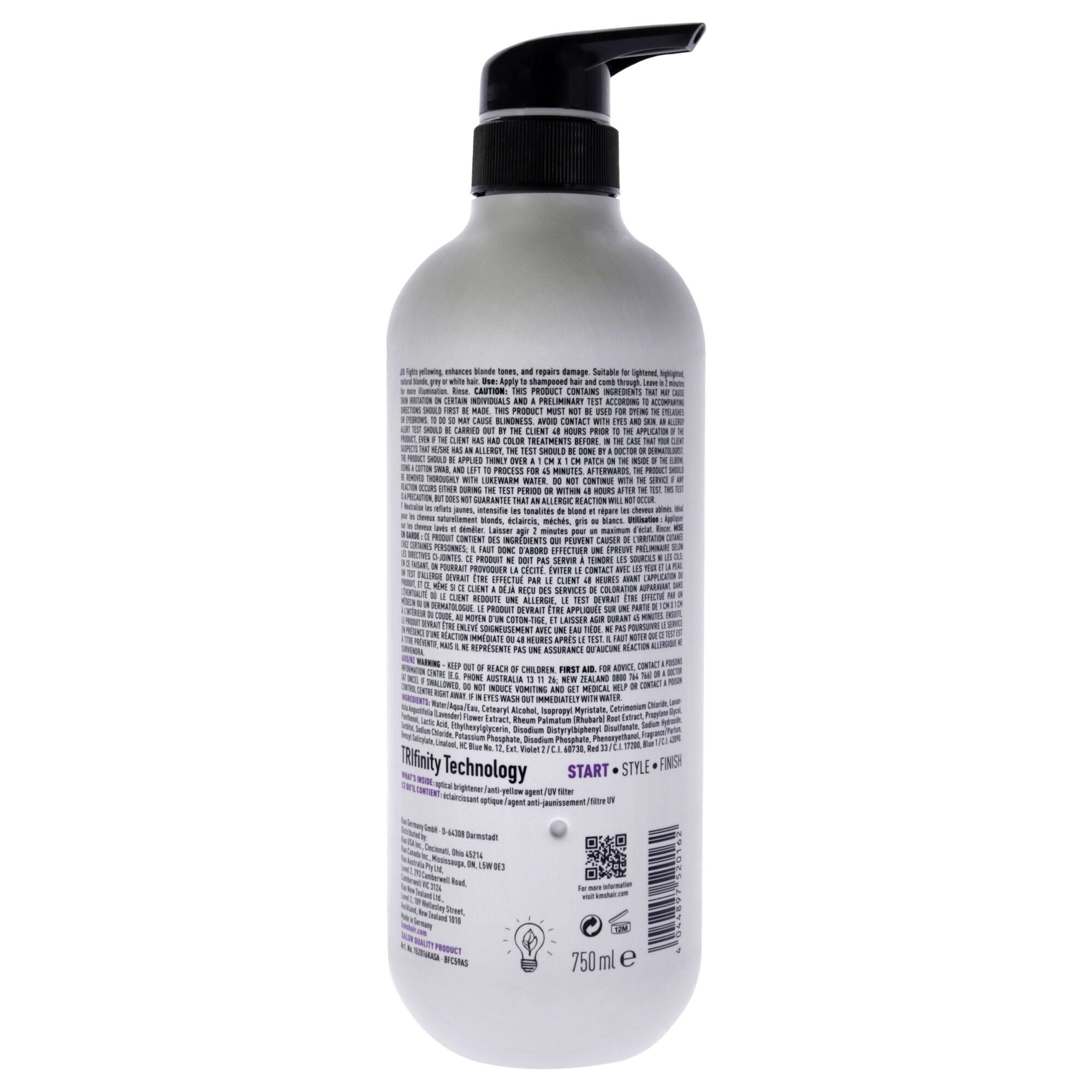 Color Vitality Blonde Conditioner by KMS for Unisex - 25.3 oz Conditioner, See Description, alternate image number 1